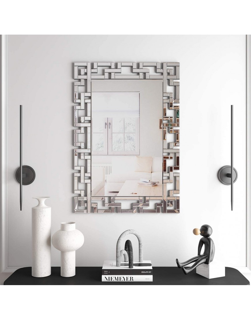Art Decorative Wall Mirrors Large Grecian Venetian Mirror for Hotel Home Vanity Sliver Mirror 27.5 W x39.5 H