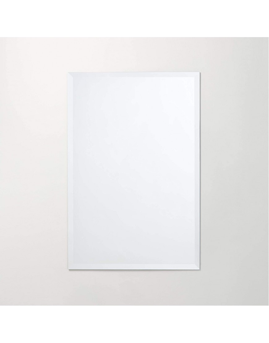 Better Bevel 20 x 28 Frameless Rectangle Mirror | 1 Beveled Edge | Bathroom Wall Mirror