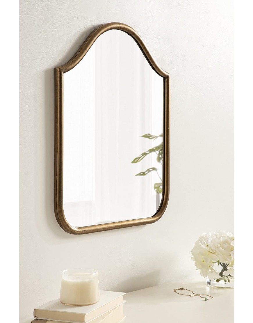 Kate and Laurel Fellows Framed Arch Wall Mirror 18x24 Gold