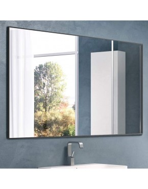Nitin Large Modern Wall Mirror 36" x 24" Rectangle Wall Mounted Mirror Hangs Horizontal or Vertical for Bedroom Bathroom