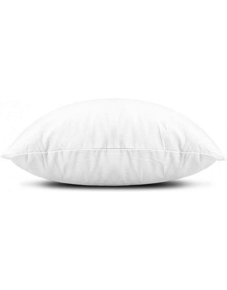 EDOW Throw Pillow Inserts Set of 4 Lightweight Down Alternative Polyester Pillow Couch Cushion Sham Stuffer Machine Washable. White 12x20