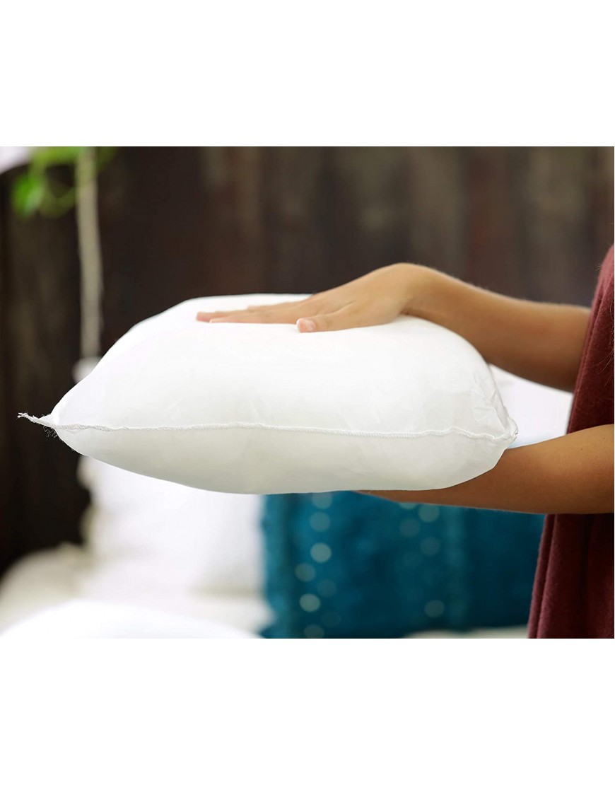 Foamily Throw Pillows Set of 2-20 x 20 Premium Hypoallergenic Pillow Inserts for Couch or Bed Decorative Bedding Made in USA
