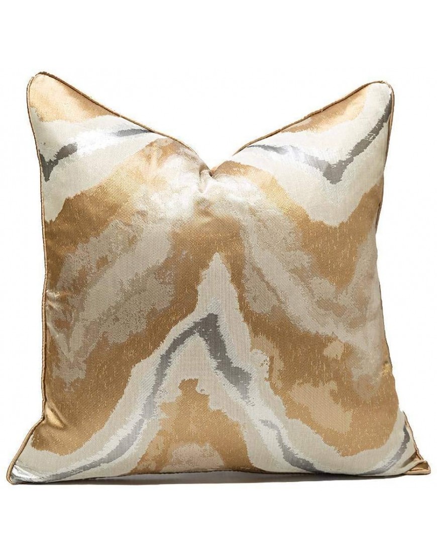 Gold Decorative Throw Pillow Covers,18x18 Modern Stylish,Unique,Decorative Cover Pillow Covers for Couch,Sofa,Bed,Home Decor