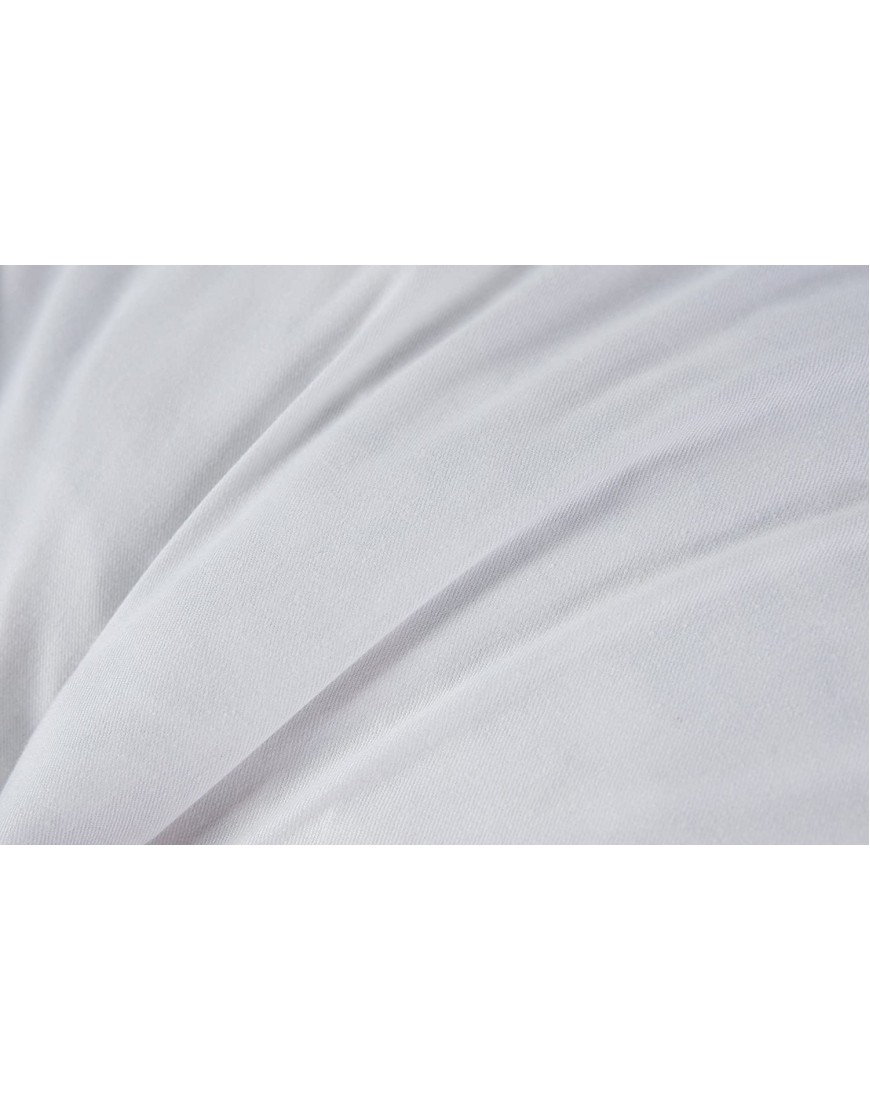 Set of 2 95% Feather 5% Down 18 Round Decorative Pillow Insert,100% Cotton White Set of 2