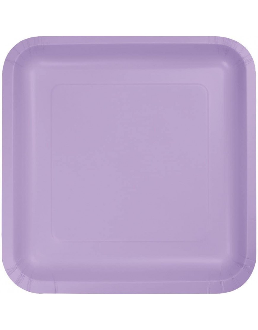 Creative Converting Touch of Color 18 Count Square Paper Dinner Plates Luscious Lavender  One size -