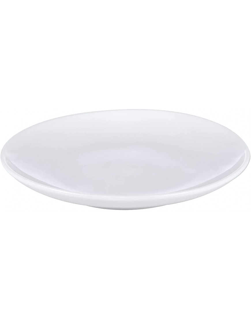 iboodi Cream White Porcelain Dessert Plates for Restaurant and Kitchen Set of 6 6.5 Inch