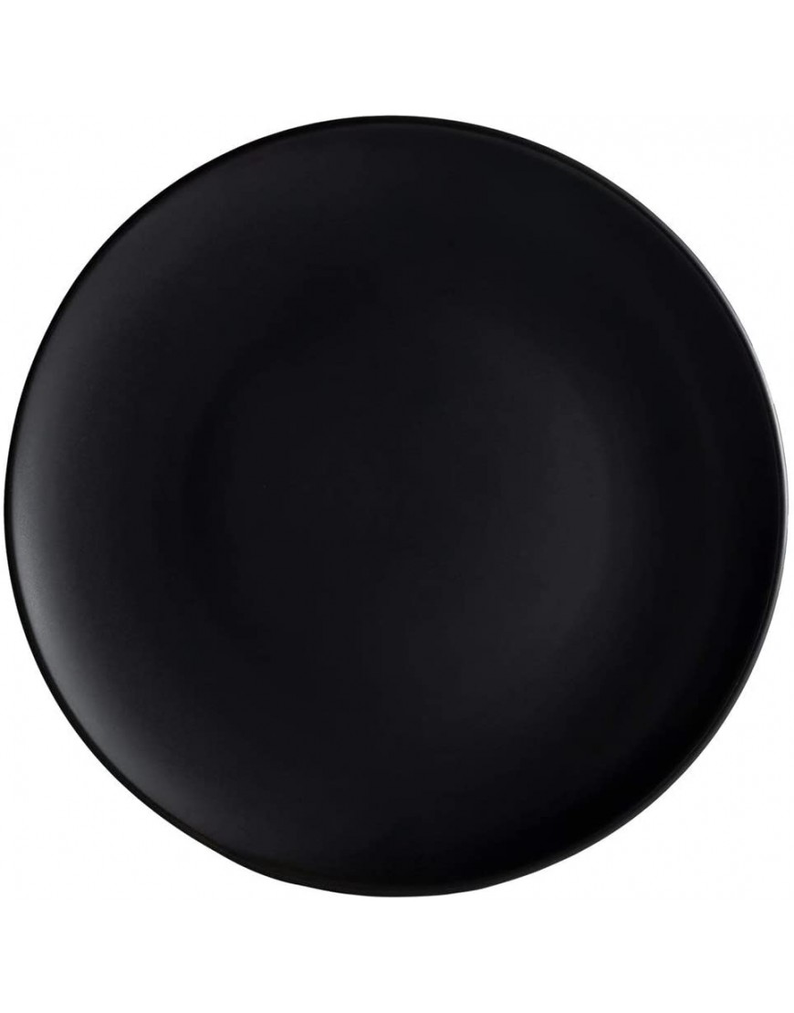 Restaurant Value Stoneware Coupe Shape Plate 9 Matte Black Case of 24