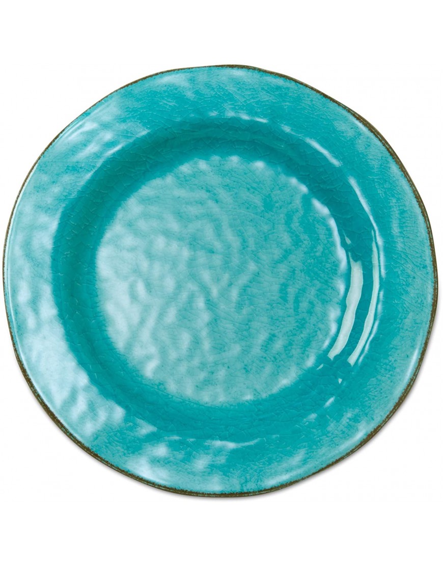 tag Veranda Melamine Dinner Plate Durable BPA-Free and Great for Outdoor or Casual Meals Ocean Blue Set Of 4