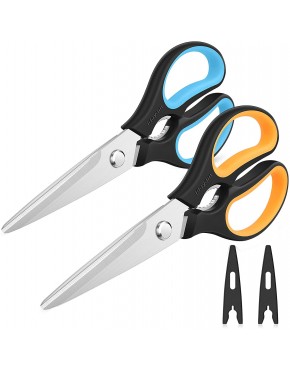 Kitchen Scissors iBayam 2-Pack Kitchen Shears 9 Inch Heavy Duty Dishwasher Safe Food Scissors Multipurpose Stainless Steel Sharp Cooking Scissors for Kitchen Chicken Poultry Fish Meat Herbs