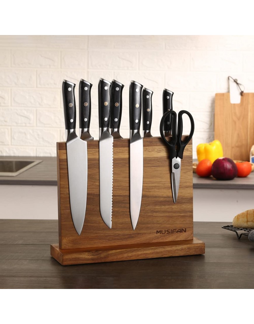 Magnetic Knife Block Magnetic Knife Holder Magnetic Knife Stand- Cutlery Display Stand and Storage Rack