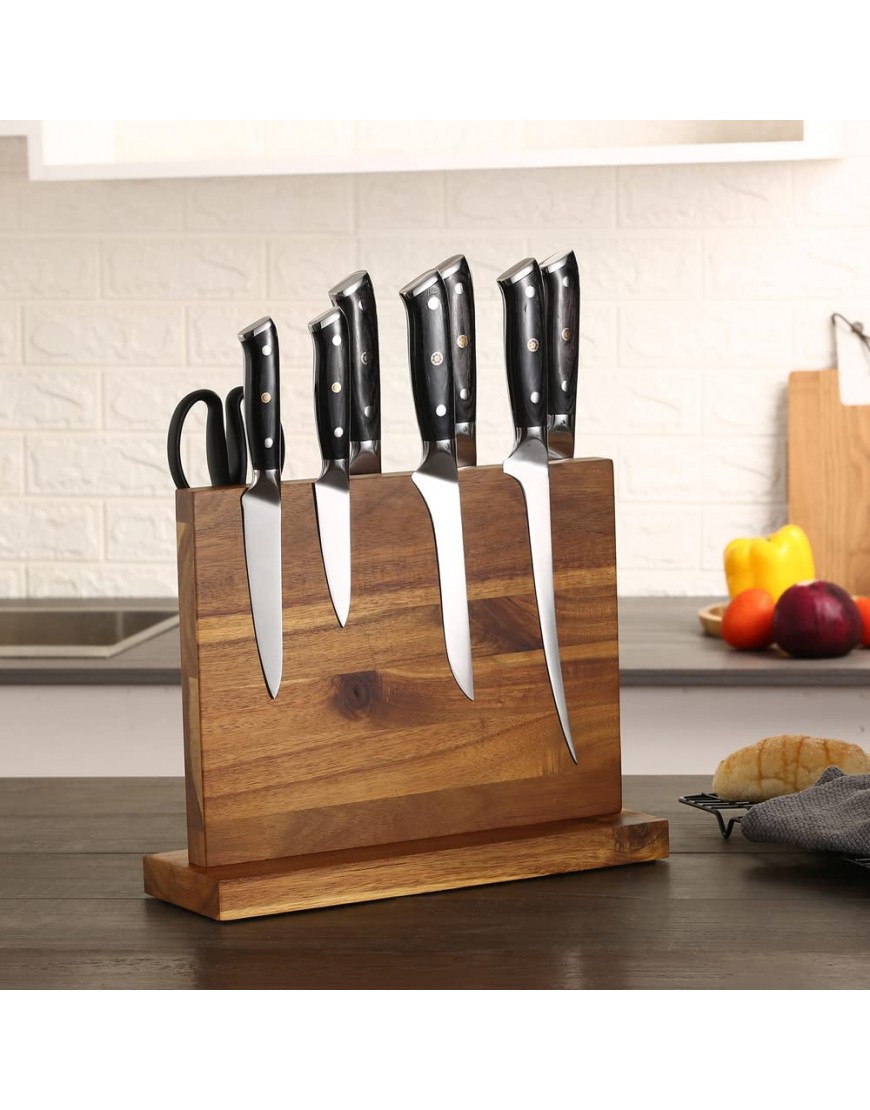 Magnetic Knife Block Magnetic Knife Holder Magnetic Knife Stand- Cutlery Display Stand and Storage Rack