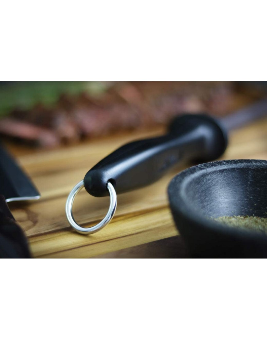 Professional 11.5 Inch Ceramic Honing Rod Has 2 Grit Options a Firm-Grip Handle Hanging Ring and Japanese Ceramic. Noble Home & Chef Sharpening Rods are Perfect for Chefs! Black 2000 3000 Grit