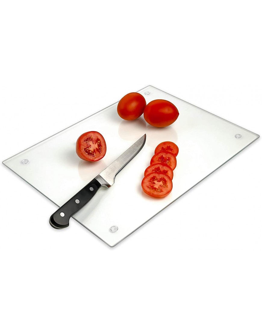 Tempered Glass Cutting Board – Long Lasting Clear Glass – Scratch Resistant Heat Resistant Shatter Resistant Dishwasher Safe. XXLarge 18x24