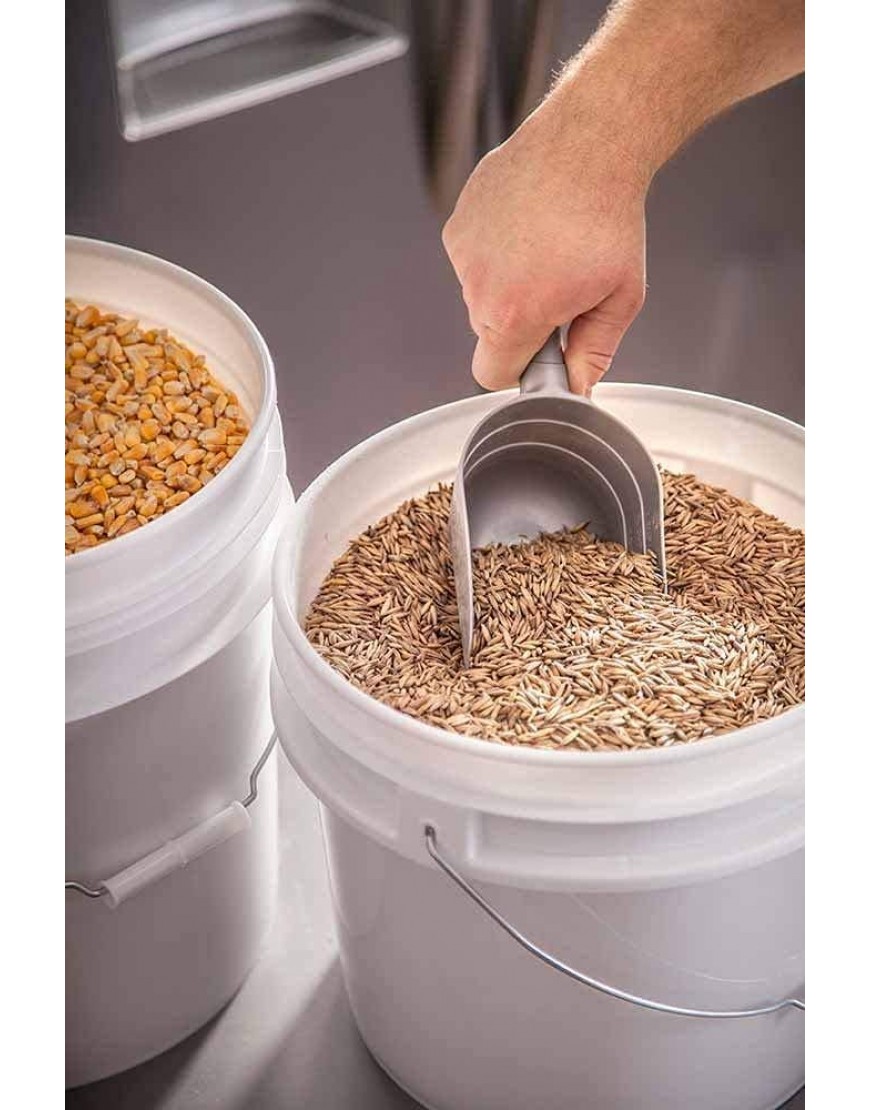5 Gallon White Bucket & Lid Set of 6 Durable 90 Mil All Purpose Pail Food Grade Contains No BPA Plastic 5 Gal. w Lids 6pk