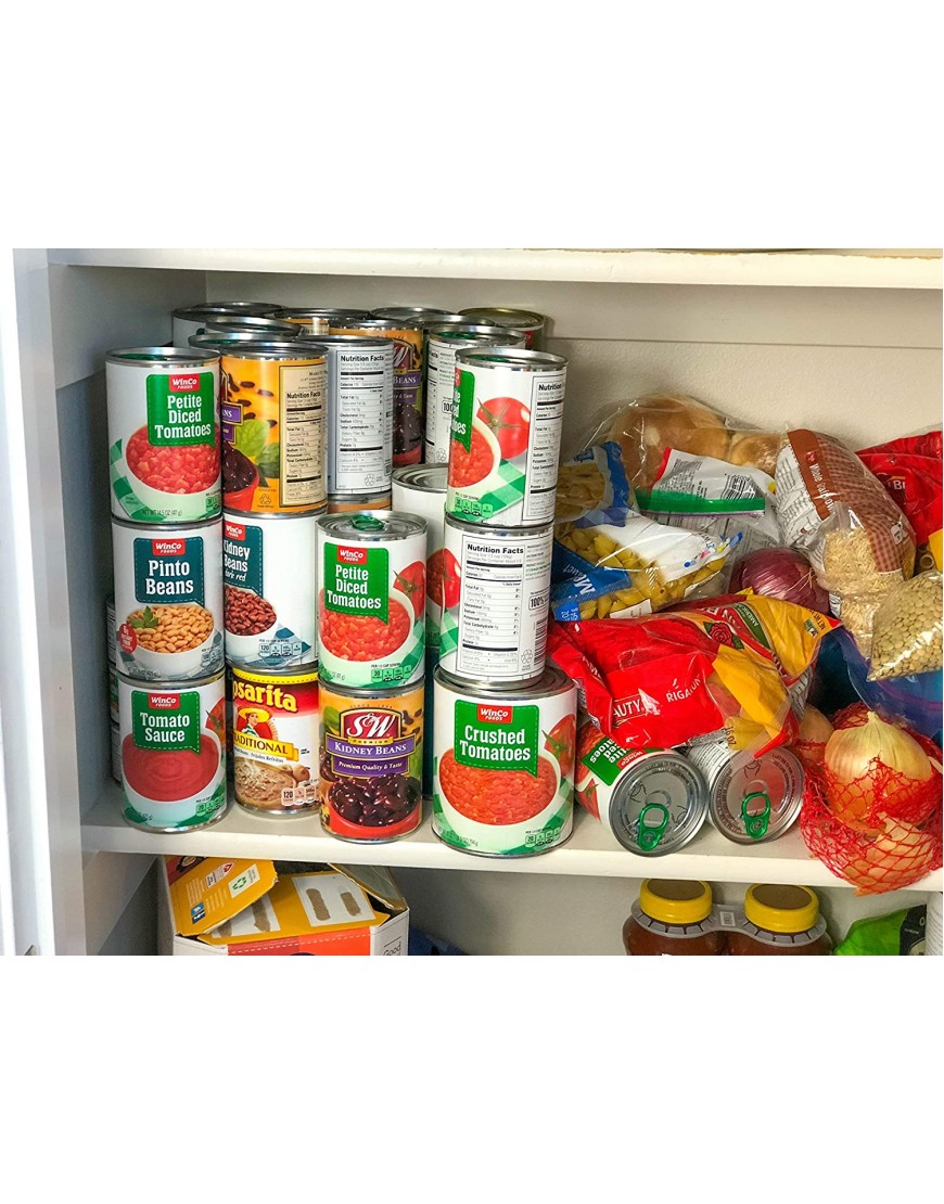 FIFO Can Tracker Stores 54 cans | Rotates First in First Out | Canned Goods Organizer for Cupboard Pantry and Cabinet | Food Storage | Organize Your Kitchen | Made in USA