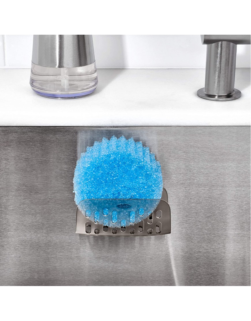OXO 13273500 OXO Good Grips StrongHold Suction Sponge Holder,Gray,One size