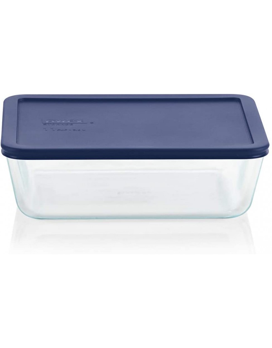 Pyrex Rectangular Glass Storage Container Set with Lids | 10 Piece Simply Store Meal Prep Food Storage Container Set | Microwave Dishwasher and Oven Safe | BPA Free Lids | Proudly Made in the USA