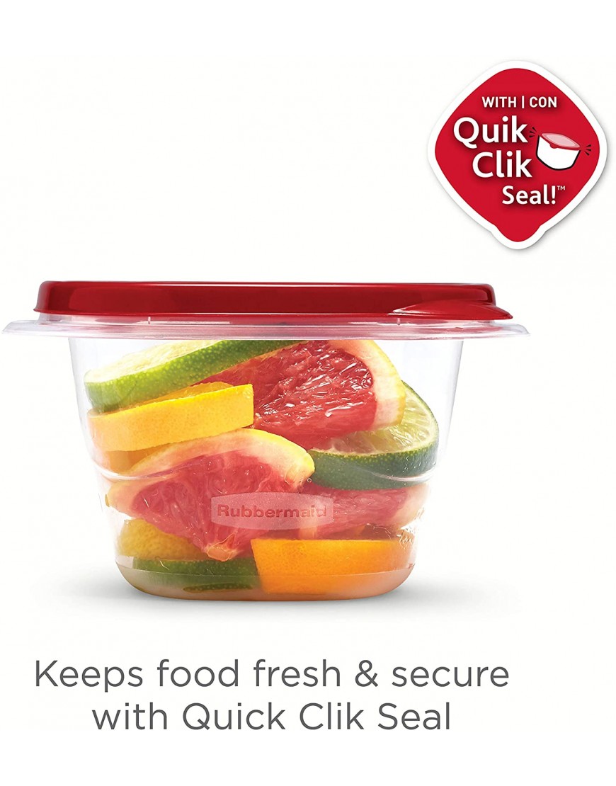 Rubbermaid TakeAlongs Food Storage Containers 52 Pieces Ruby Red