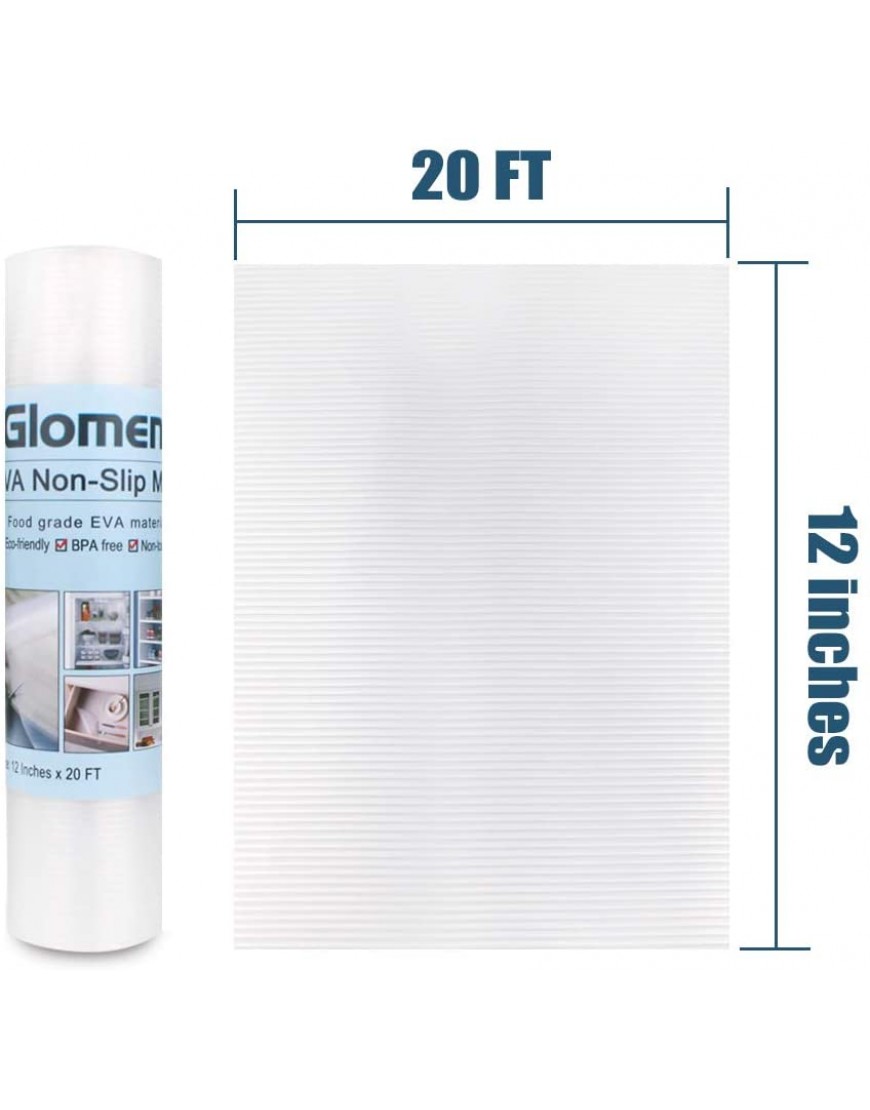 Shelf Liner Non-Slip Cabinet Liner Washable Oil-Proof for Kitchen Cabinet Shelves Refrigerator Storage Desks 12 Inches x 20 FT Non Adhesive Drawers Shelf Liner 12 Inches x 20 FT…