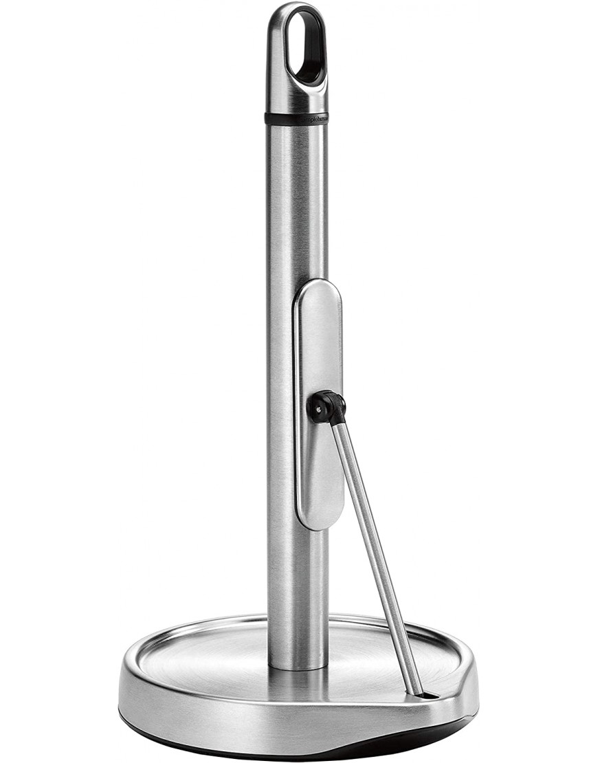 simplehuman Tension Arm Standing Paper Towel Holder Brushed Stainless Steel