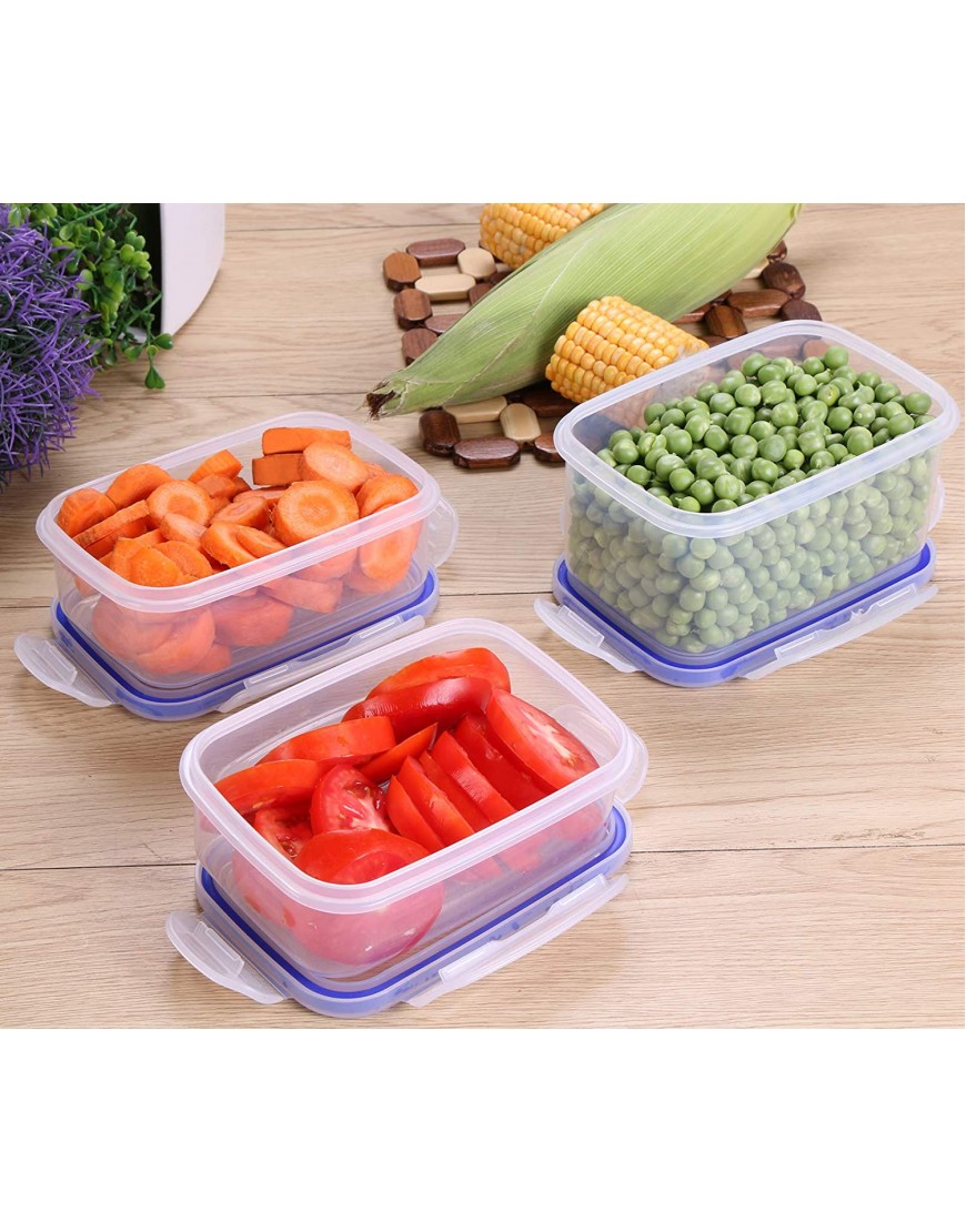 Utopia Kitchen 18 Pieces Plastic Food Containers set 9 Containers and 9 Lids Food Storage Containers with Airtight Lids Reusable & Leftover Food Lunch Boxes Leak Proof,Freezer & Microwave Safe