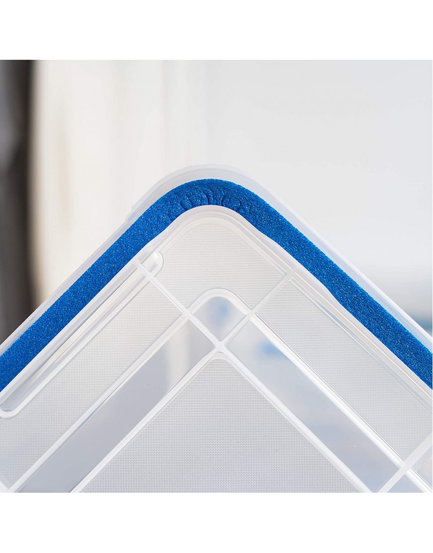 IRIS USA 60 Quart Weathertight Plastic Storage Bin Tote Organizing Container with Durable Lid and Seal and Secure Latching Buckles