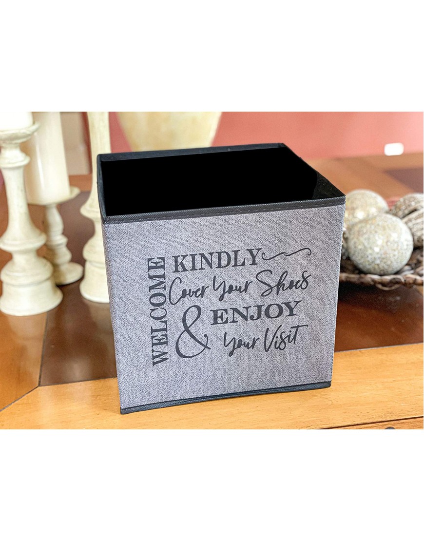 Real Estate Agent Supplies Shoe Cover Box Realtor Open House Supplies. Stylish Shoe Cover Holder Asking Guests to Please Cover Shoes. Add your Favorite Booties for Indoors. 1 Pack Grey.