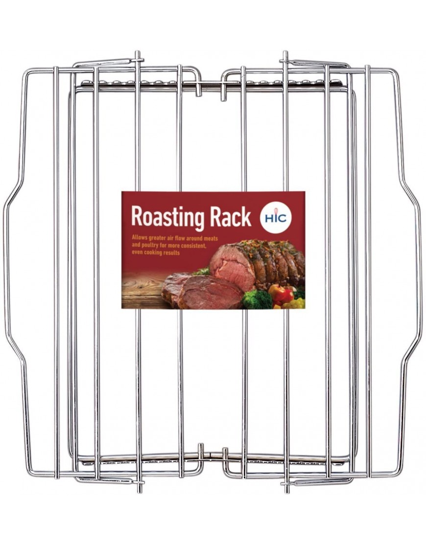 HIC Harold Import Co. Adjustable Baking Broiling Roasting Racks Chrome Plated Steel Wire