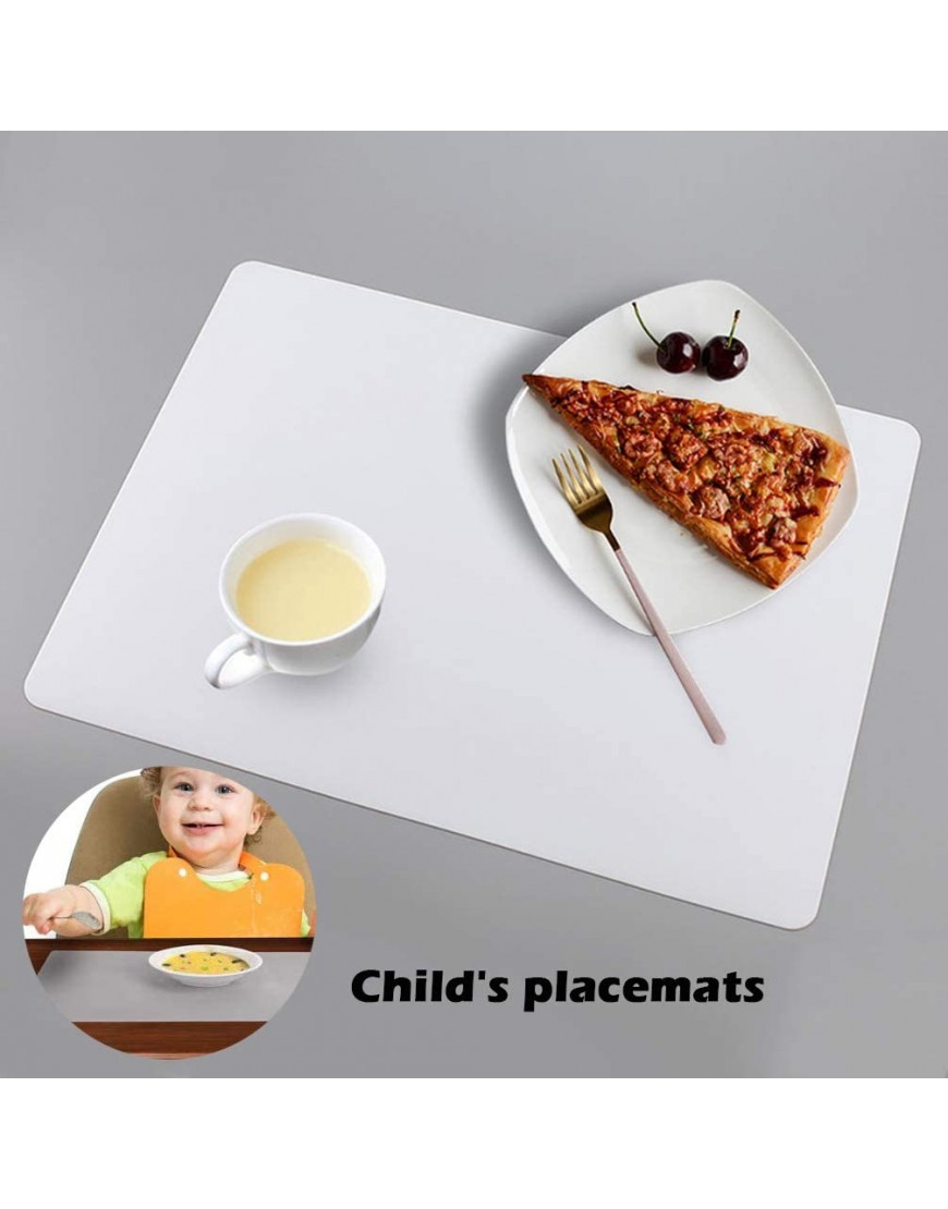 Silicone Placemats for Crafts Non-slip Heat Resistant Reusable Silicone Kids Mat for Refrigerator Drawers Jewelry Casting Epoxy Resin Glitter Slime DIY Sheet Pastry Dough Pad 2 Pack Clear