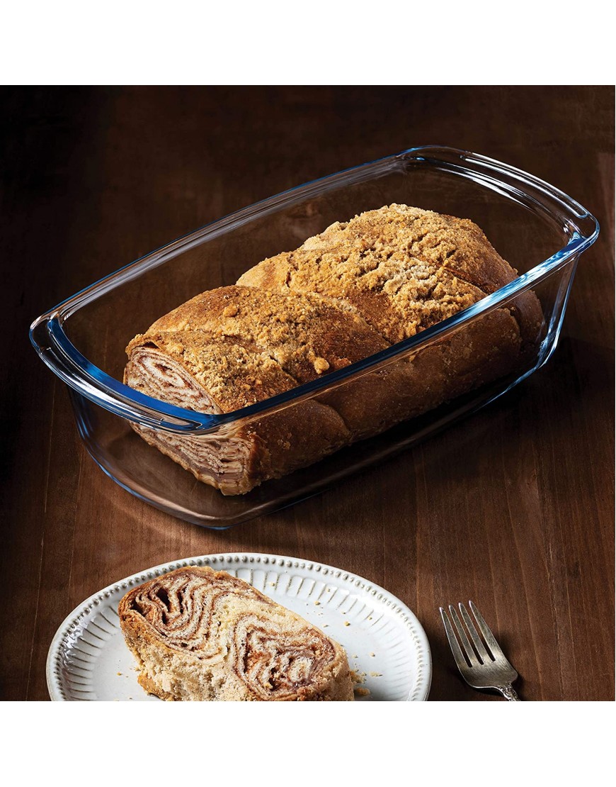 Superior Glass Loaf Pan With Cover 2-Piece Meatloaf Pan With BPA-free Airtight Lids Grip Handles for Easy Carry from Hot Oven To Table Loaf Pans For Baking Bread Cakes Pasta.
