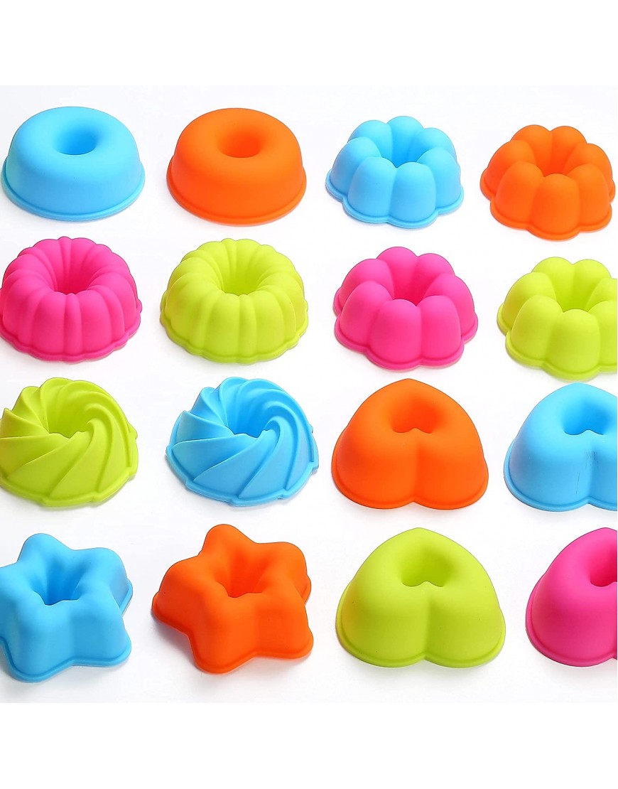 To encounter 24Pack Silicone Molds Nonstick 2 3 4 inches Silicone Donut Mold Silicone Cupcake Baking Cups Silicone Donut Pan Muffin Jello Bagel Pan Oven- Microwave- Dishwasher Safe