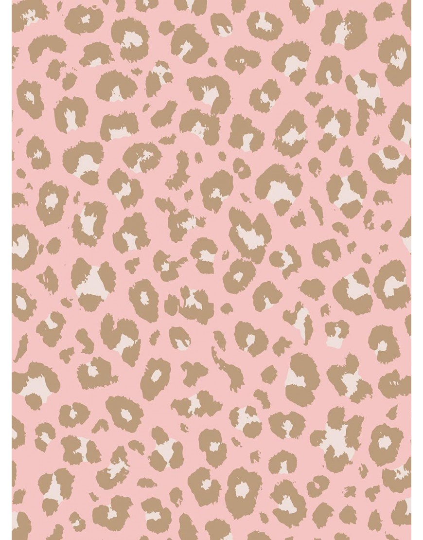 Animal Print Leopard Wallpaper Peel and Stick by Simple Shapes Single Sheet 2ft x 4ft Pink