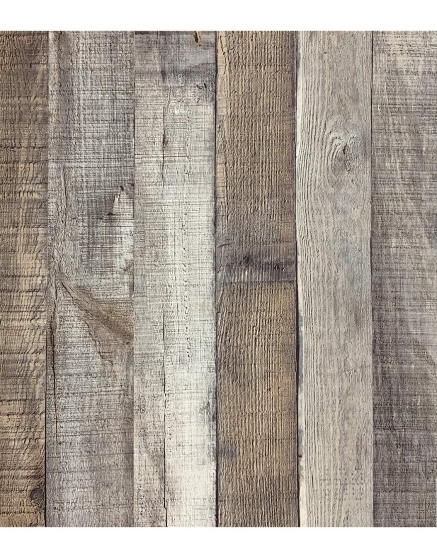 Distressed Wood Wallpaper Peel and Stick Wallpaper Rustic Wood Wallpaper 17.7”x 472” Wood Contact Paper Faux Wood Wallpaper Self Adhesive Vinyl Waterproof Removable Wallpaper for Door Cabinet Drawer