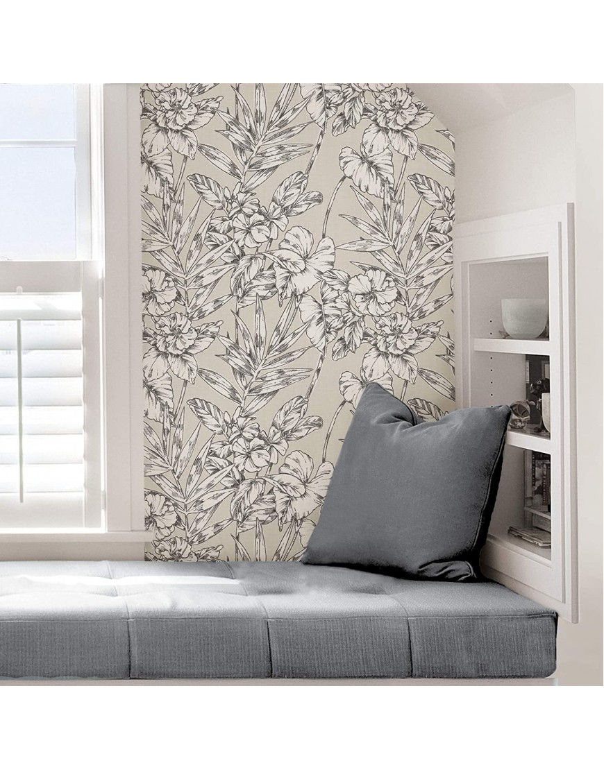 Grey Cayman Peel & Stick Wallpaper