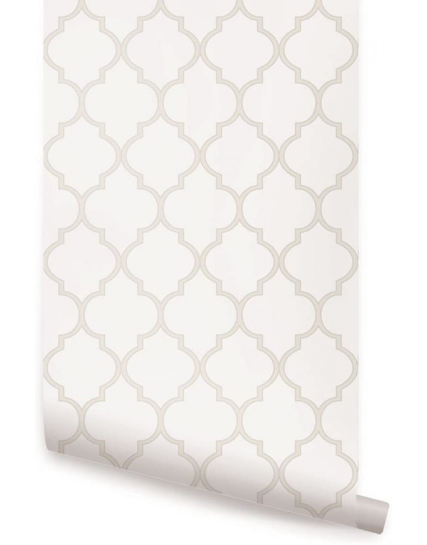 Moroccan Wallpaper Beige 2 ft x 4 ft Single by Simple Shapes