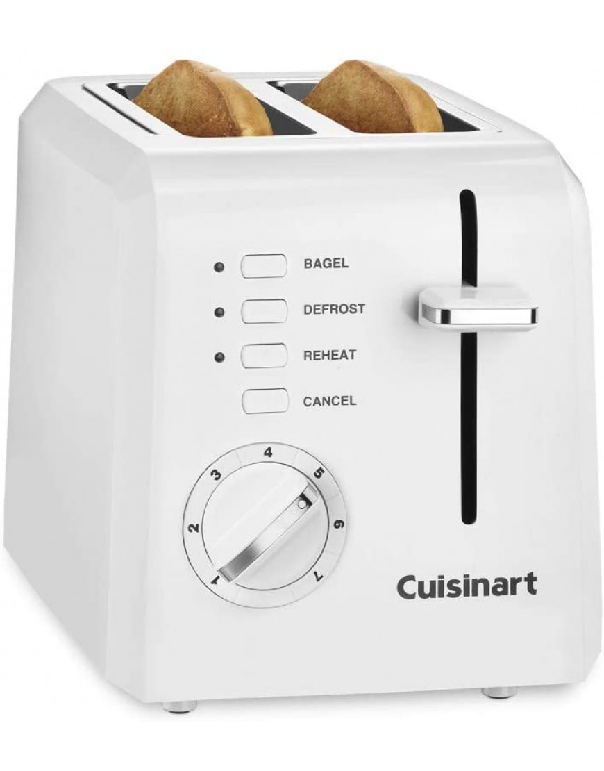 Cuisinart CPT-122 Compact Plastic 2-Slice Toaster White