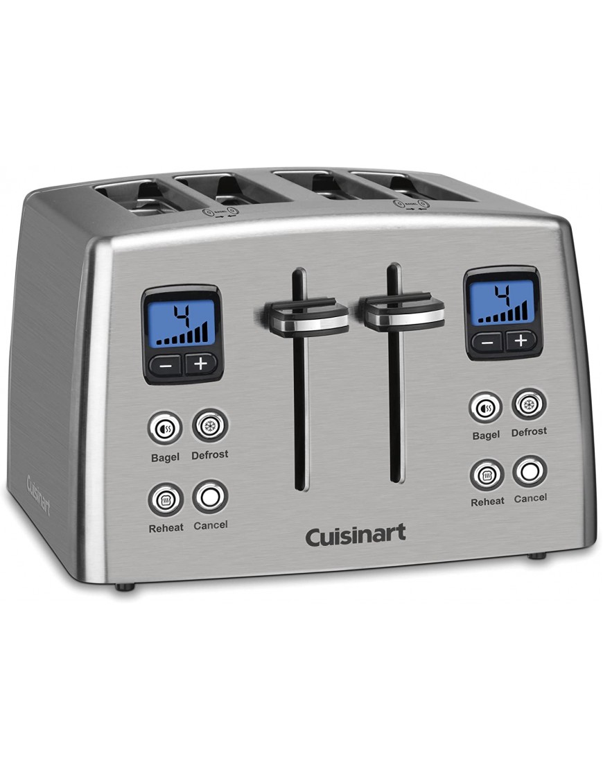 Cuisinart CPT-435 Countdown 4-Slice Brushed Stainless Steel Toaster