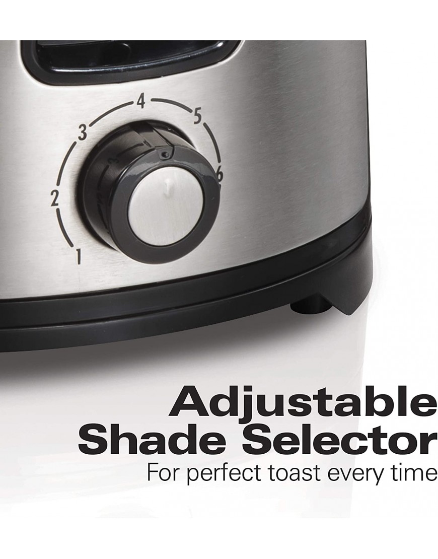 Hamilton Beach 2 Slice Extra Wide Slot Toaster with Shade Selector Toast Boost Auto Shutoff Black 22633