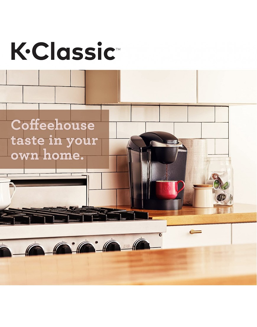 Keurig K-Classic Coffee Maker K-Cup Pod Single Serve Programmable 6 to 10 oz. Brew Sizes Black