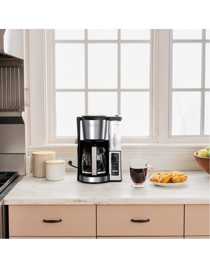 Ninja CE251 Programmable Brewer with 12-cup Glass Carafe Black and Stainless Steel Finish