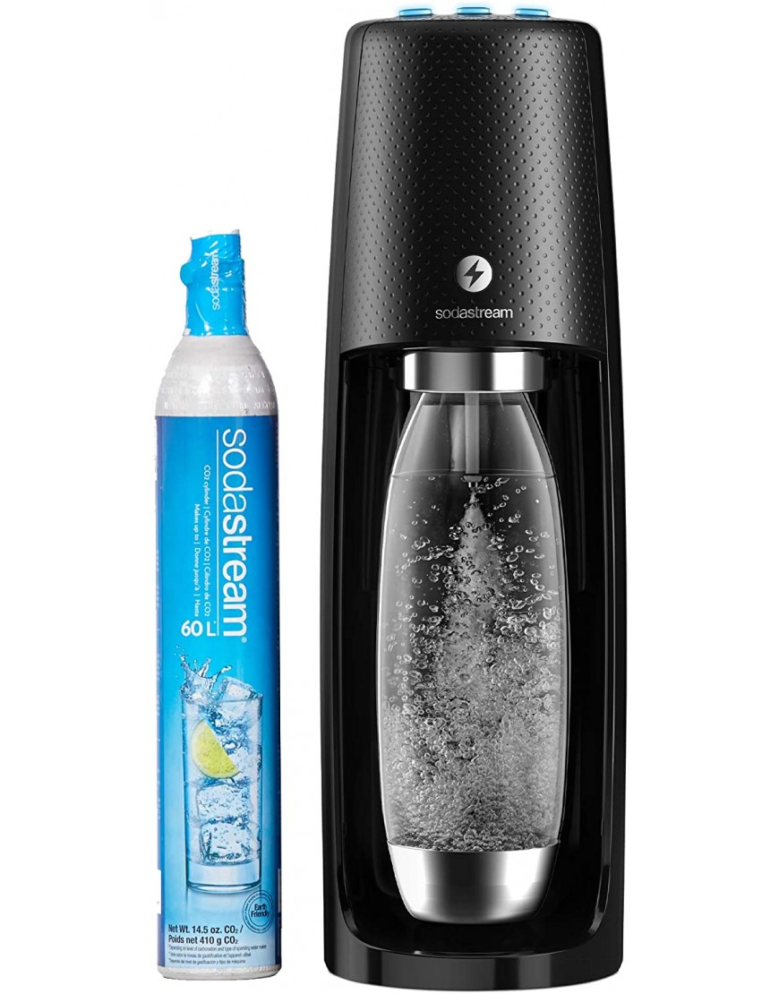 SodaStream 1011811010 Fizzi One Touch Sparkling Water Maker Black
