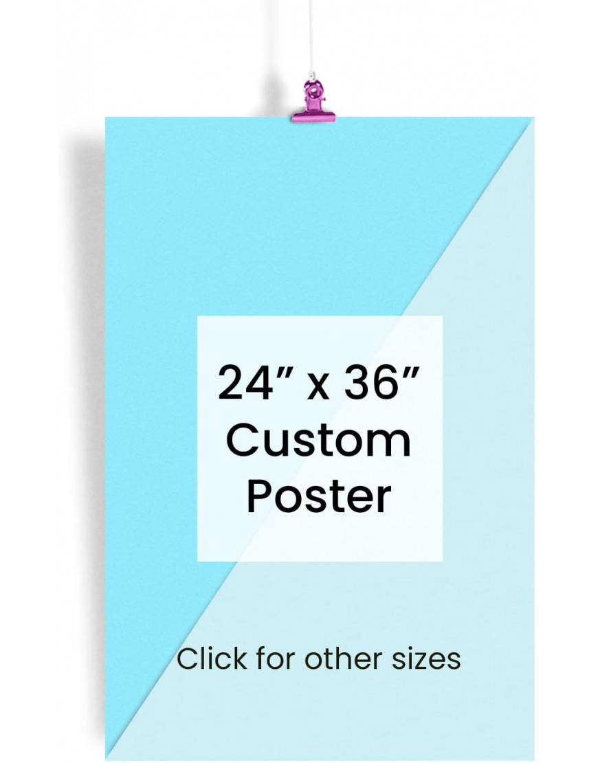 EzPosterPrints Upload Your Image Photo Custom Personalized Photo to Poster Printing Wall Art Prints 24 X 36 inches