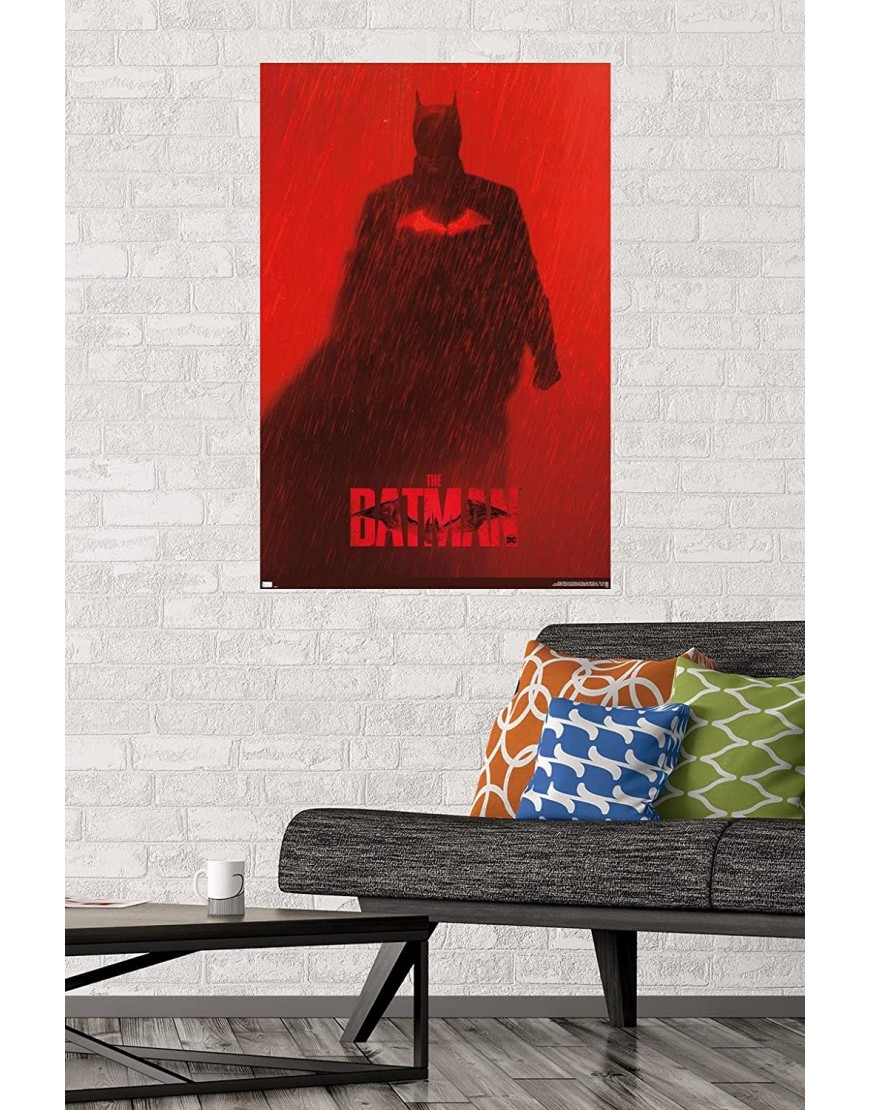 Trends International DC Comics Movie The Batman Batman Teaser One Sheet Wall Poster 22.375 x 34 Premium Unframed Version