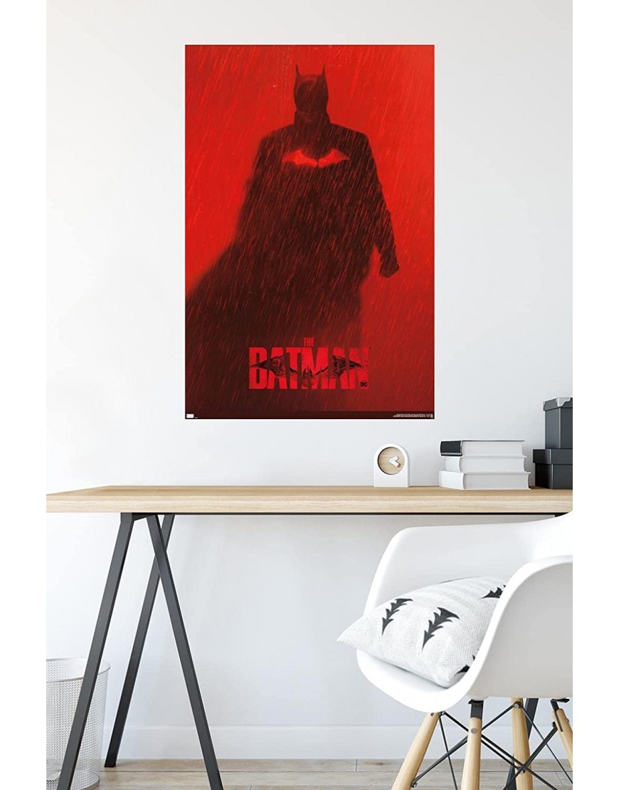 Trends International DC Comics Movie The Batman Batman Teaser One Sheet Wall Poster 22.375 x 34 Premium Unframed Version
