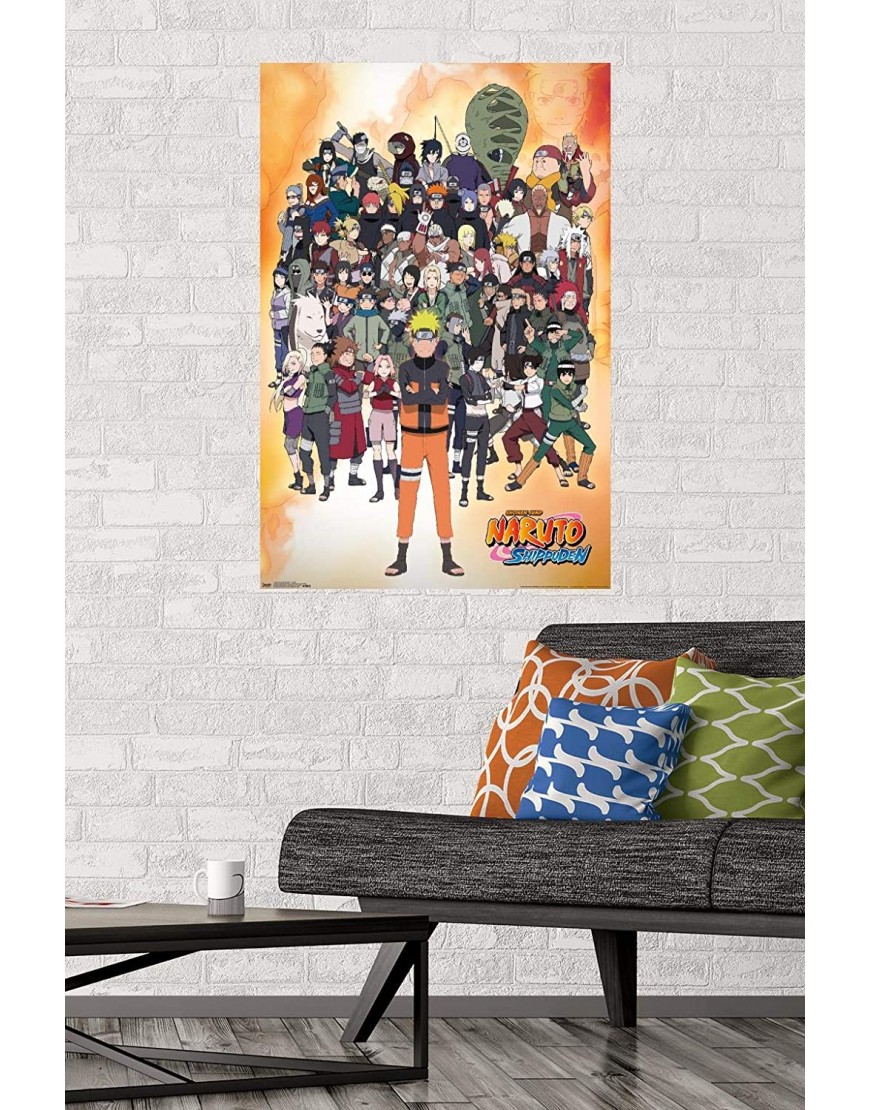 Trends International Naruto Shippuden-Group Wall Poster 22.375 x 34 Unframed Version