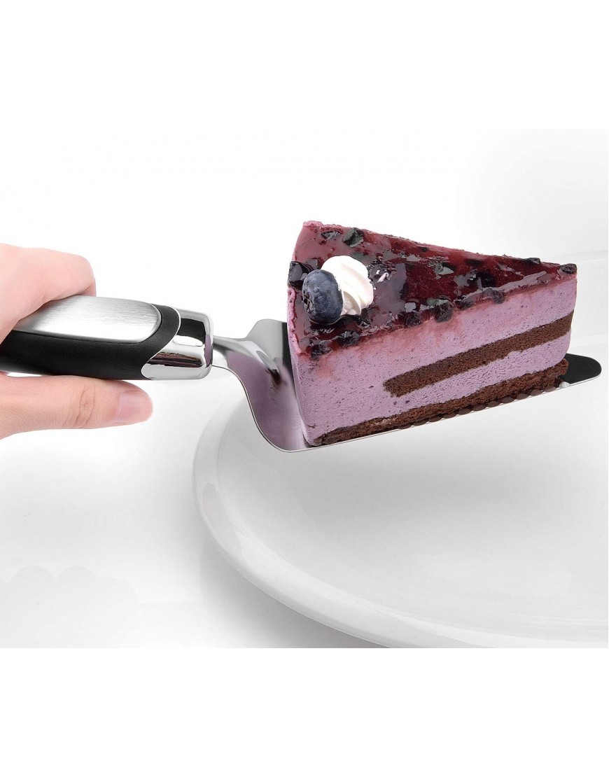 2PCS Flatware Pie Server Stainless Steel Cake Cutter Pizza Tart Dessert Slicer.