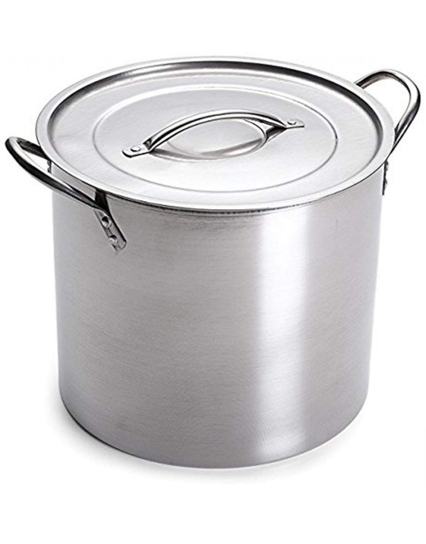 5 Gallon Stainless Steel Stock Pot with Lid 12.5 x 12.5 x 11.5