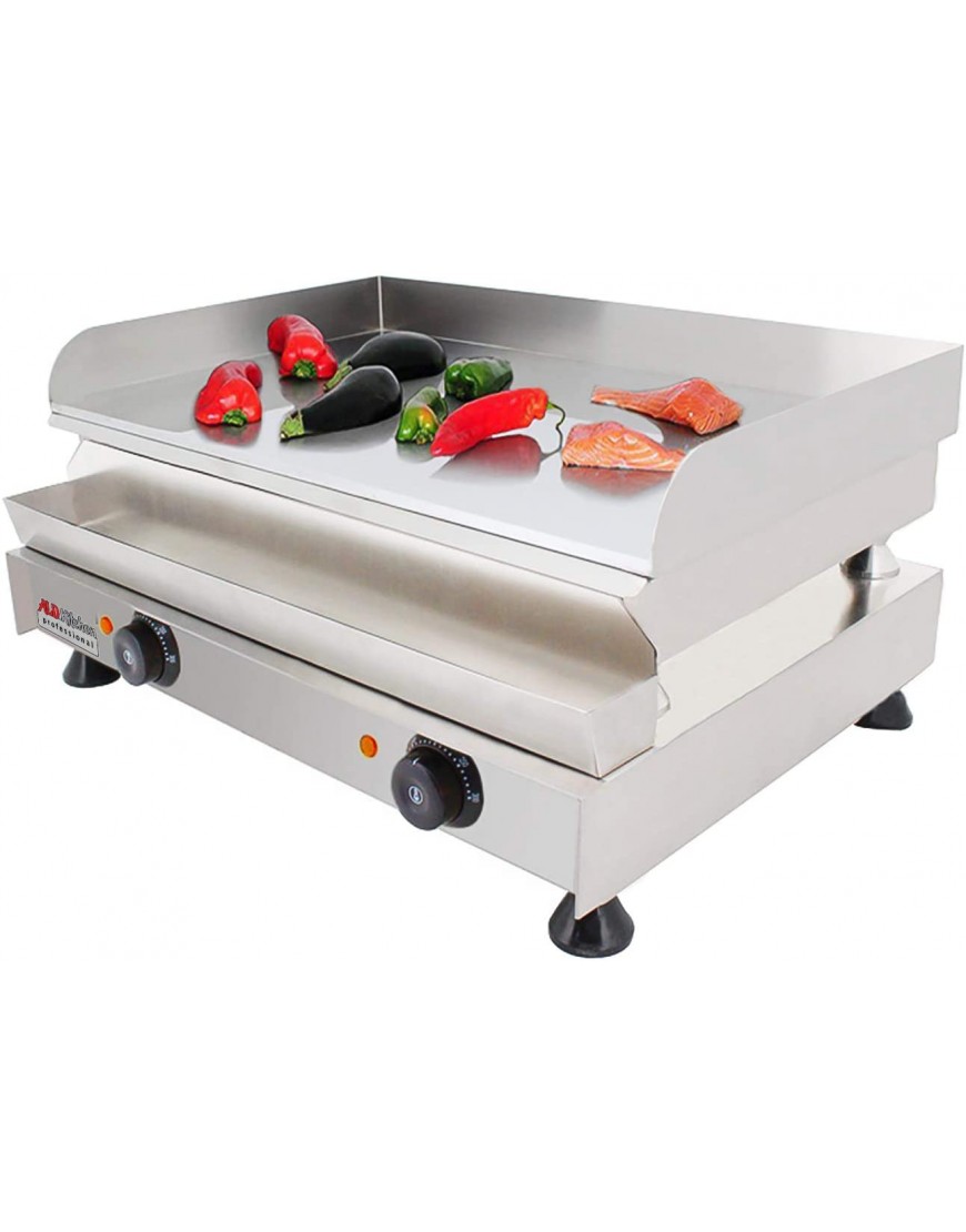ALDKitchen Flat Top Griddle | Teppanyaki Grill | Single Dual or Triple Thermostat | Commercial Use | 110V Medium