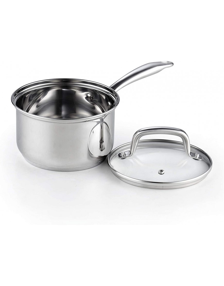 Cook N Home 8-Piece Stainless Steel Cookware Set Silver
