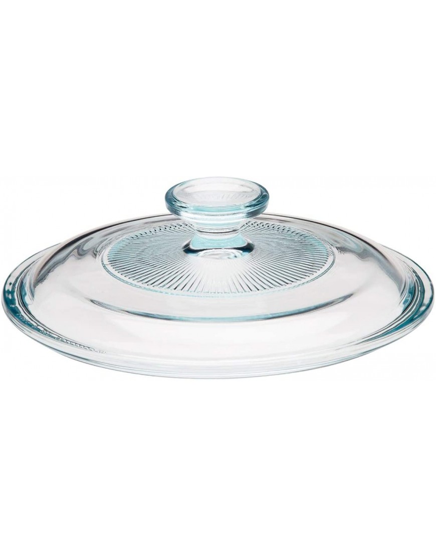 Corning Ware Pyrex Clear Round Glass Lid Ribbed 7 1 4 Dia G-5-C A